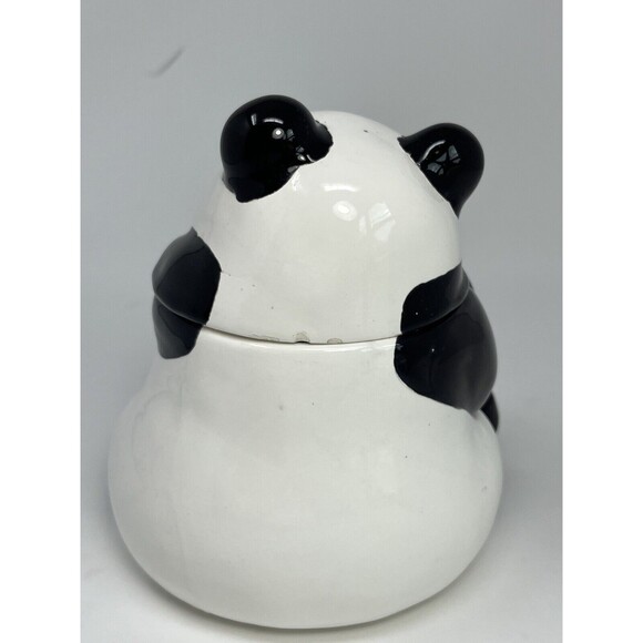 Vintage OCI Omnibus‎ 1983 Fitz & Floyd Panda Small Cookie Jar With Ball - Picture 5 of 15